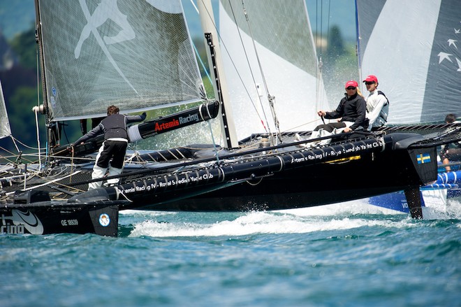 Artemis Racing - Fourth stop of the Vulcain Trophy 2011 on the D35 catamaran with the Sogeti Cup (Photo By Chris Schmid / Eyemage Media, all right reserved). - Vulcain Trophy D35, Sogeti Cup, June 13th 2011 © Chris Schmid/ Eyemage Media (copyright) http://www.eyemage.ch